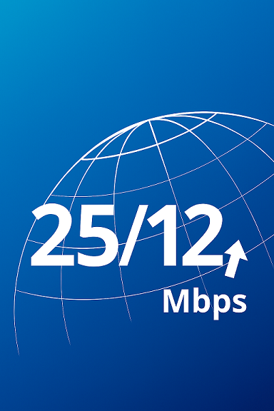 Paquete de 25 Mbps